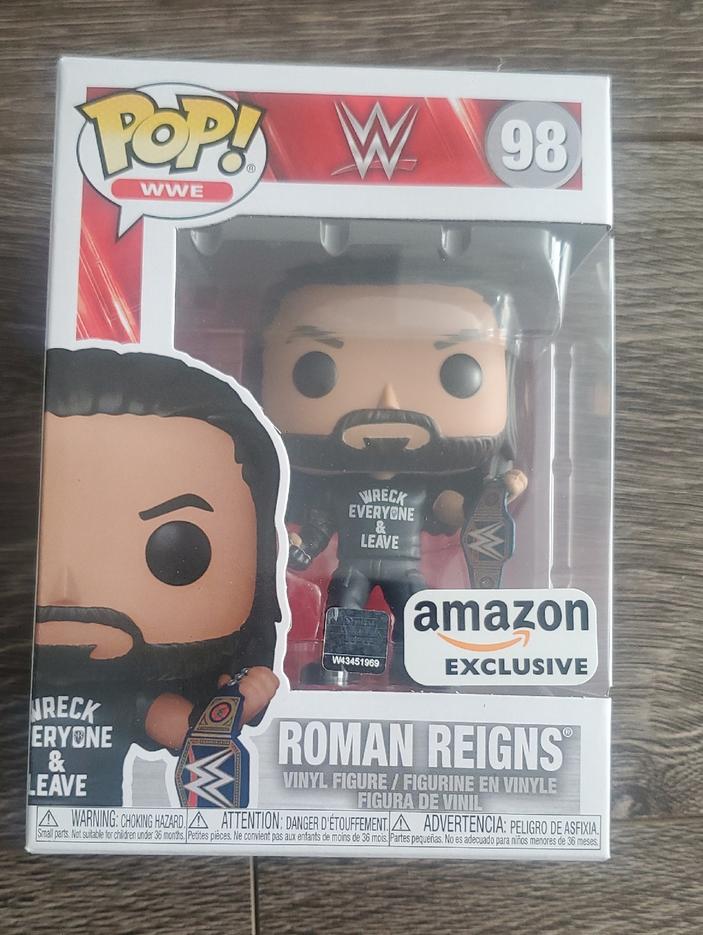 WWE Roman Reigns #98 Funko Pop Amazon Exclusive